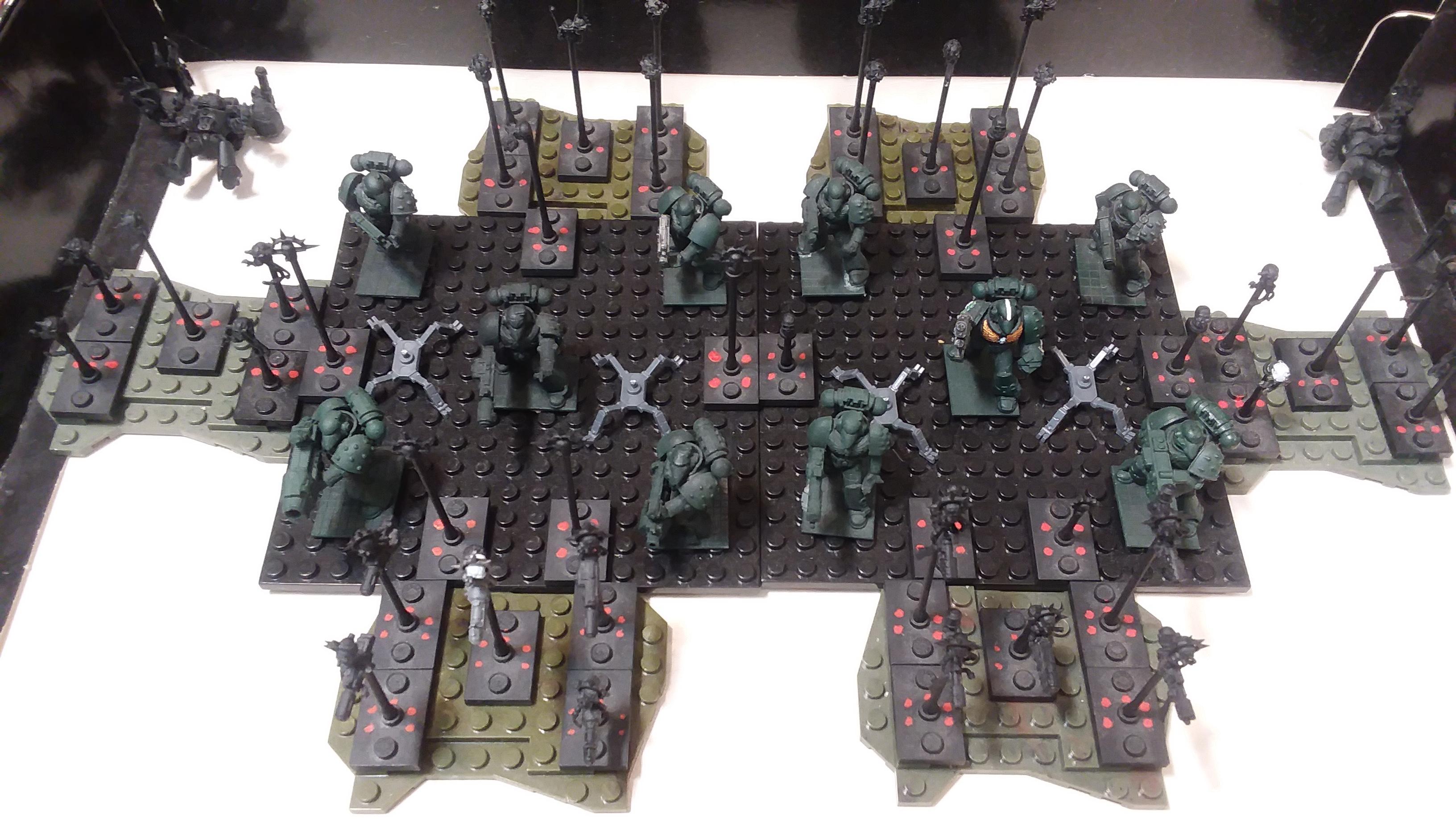 Dark Angels, Drone, Imperium, Lego, Man, Servitors, Servo Skull, Space